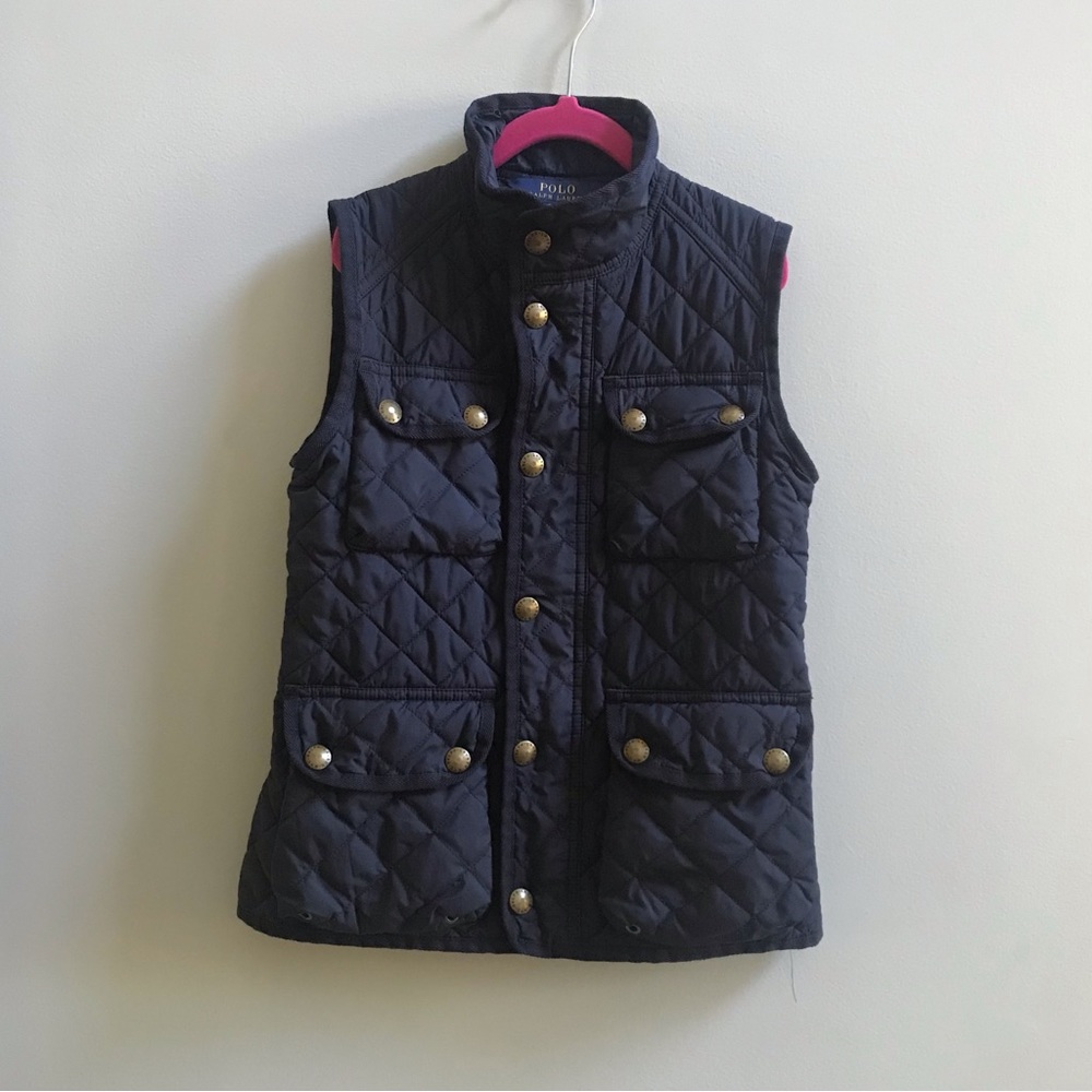 Ralph Lauren Navy Blue Vest, Size 7.